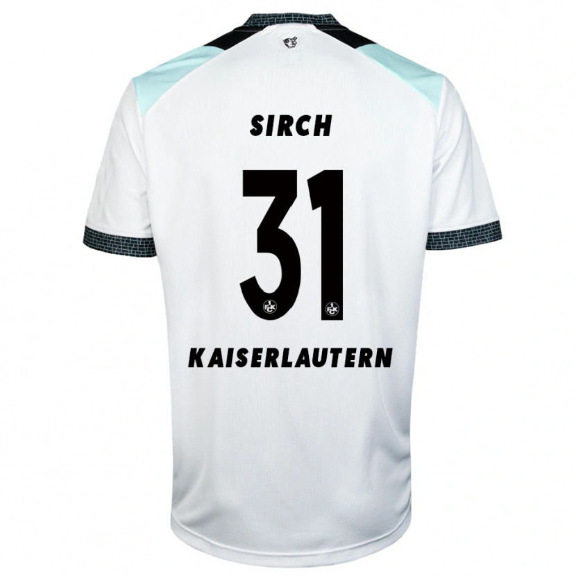 Danxen Herren Luca Sirch #31 Weiß Schwarz Auswärtstrikot Trikot 2025/26 T-Shirt