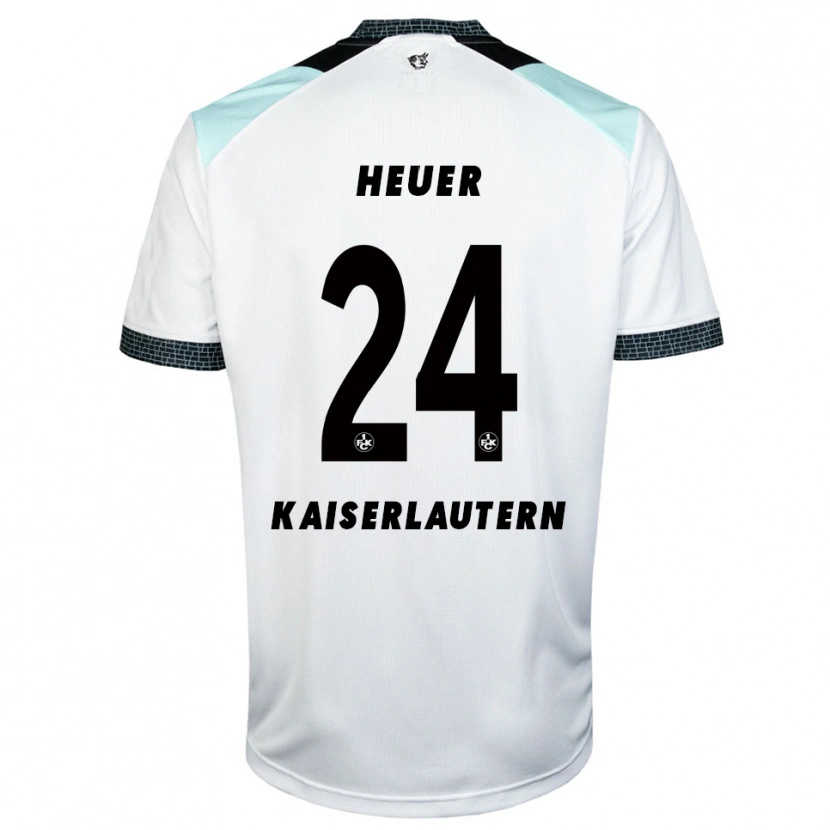 Danxen Herren Jannis Heuer #24 Weiß Schwarz Auswärtstrikot Trikot 2025/26 T-Shirt