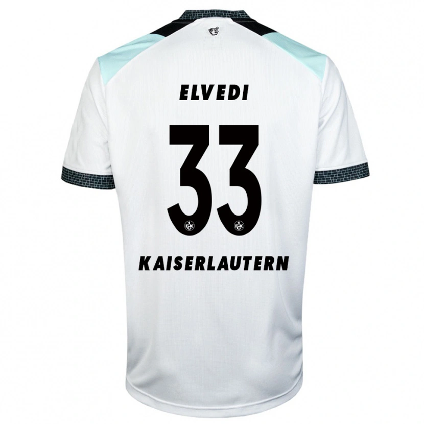 Danxen Herren Jan Elvedi #33 Weiß Schwarz Auswärtstrikot Trikot 2025/26 T-Shirt
