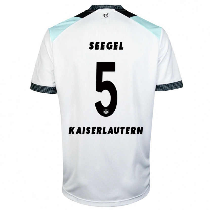 Danxen Herren Mika Seegel #5 Weiß Schwarz Auswärtstrikot Trikot 2025/26 T-Shirt