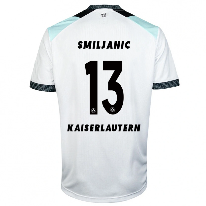 Danxen Herren Ivan Smiljanic #13 Weiß Schwarz Auswärtstrikot Trikot 2025/26 T-Shirt