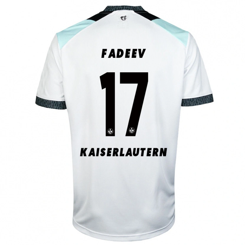 Danxen Herren Vladislav Fadeev #17 Weiß Schwarz Auswärtstrikot Trikot 2025/26 T-Shirt