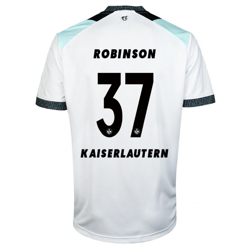 Danxen Herren Leon Robinson #37 Weiß Schwarz Auswärtstrikot Trikot 2025/26 T-Shirt