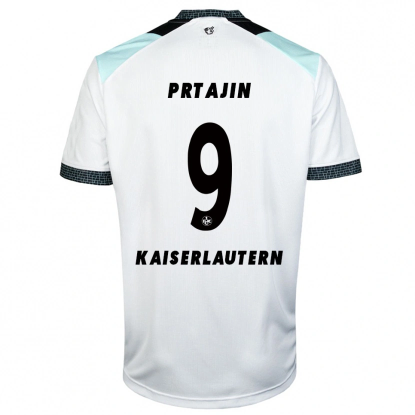 Danxen Herren Ivan Prtajin #9 Weiß Schwarz Auswärtstrikot Trikot 2025/26 T-Shirt