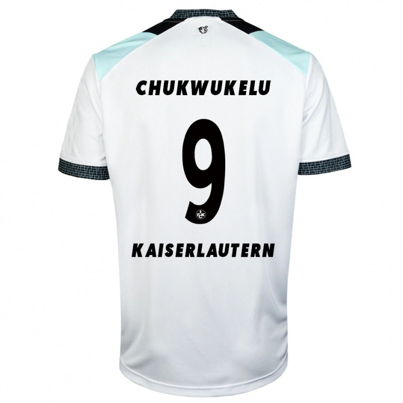 Danxen Herren Chinedu Chukwukelu #9 Weiß Schwarz Auswärtstrikot Trikot 2025/26 T-Shirt