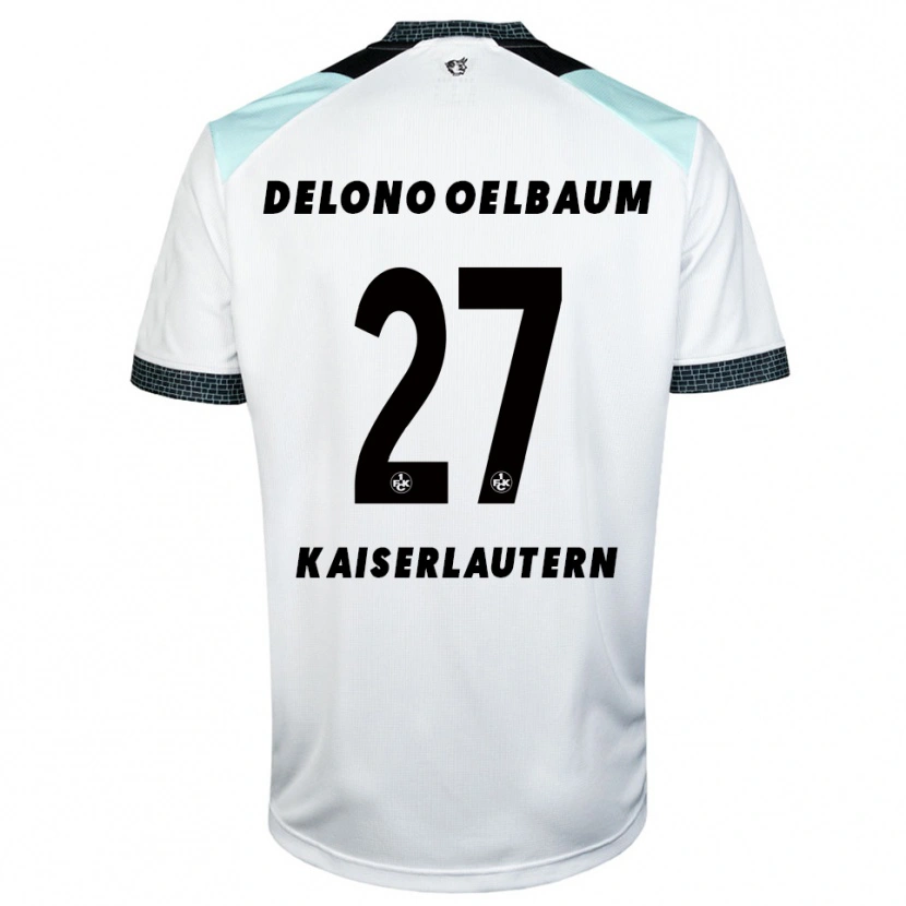 Danxen Herren Kenny Delono Oelbaum #27 Weiß Schwarz Auswärtstrikot Trikot 2025/26 T-Shirt