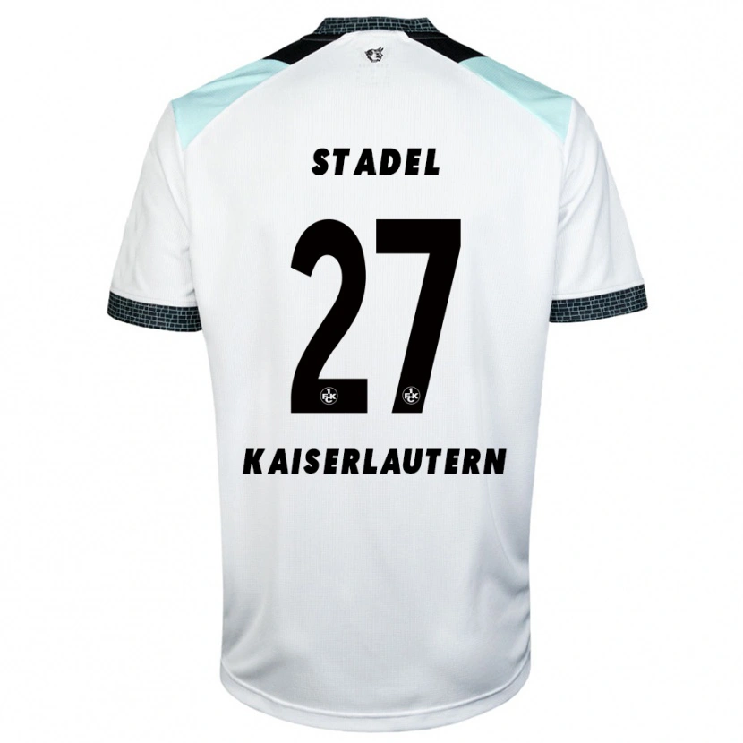 Danxen Herren Maddox Stadel #27 Weiß Schwarz Auswärtstrikot Trikot 2025/26 T-Shirt