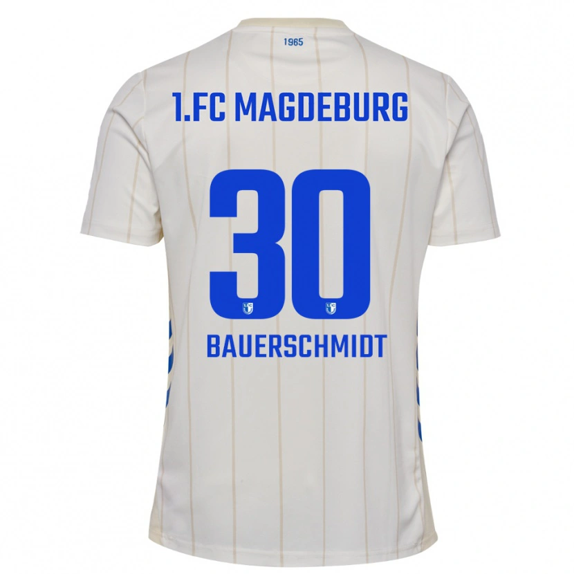 Danxen Herren Maja Bauerschmidt #30 Weiß Blau Auswärtstrikot Trikot 2025/26 T-Shirt