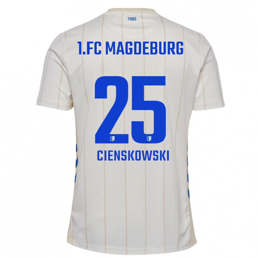 Danxen Herren Amy Cienskowski #25 Weiß Blau Auswärtstrikot Trikot 2025/26 T-Shirt