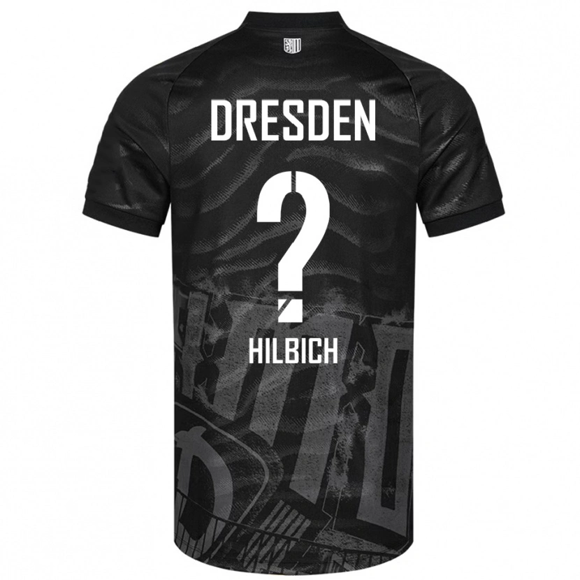 Danxen Herren Amelie Hilbich #0 Schwarz Grau Auswärtstrikot Trikot 2025/26 T-Shirt