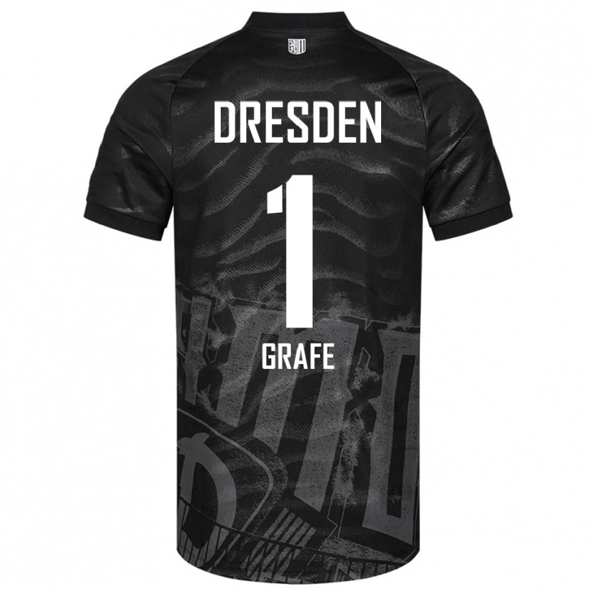 Danxen Herren Marlon Grafe #1 Schwarz Grau Auswärtstrikot Trikot 2025/26 T-Shirt