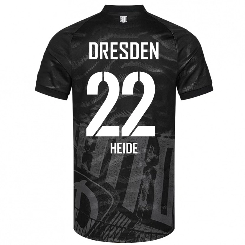 Danxen Herren Pepe Heide #22 Schwarz Grau Auswärtstrikot Trikot 2025/26 T-Shirt