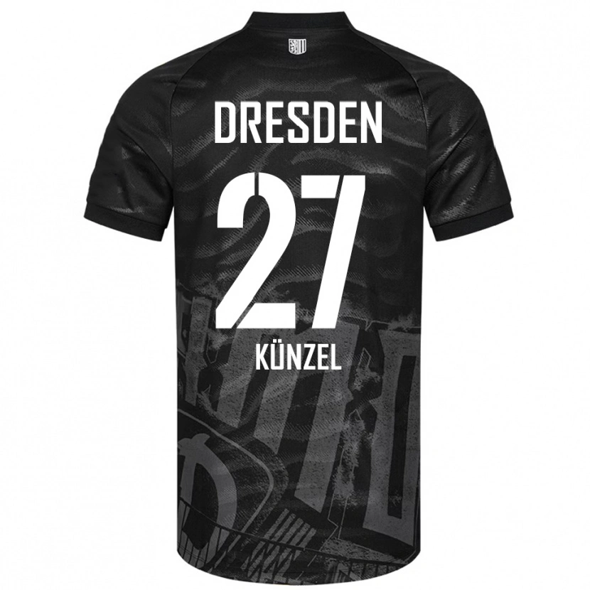 Danxen Herren Nico Künzel #27 Schwarz Grau Auswärtstrikot Trikot 2025/26 T-Shirt