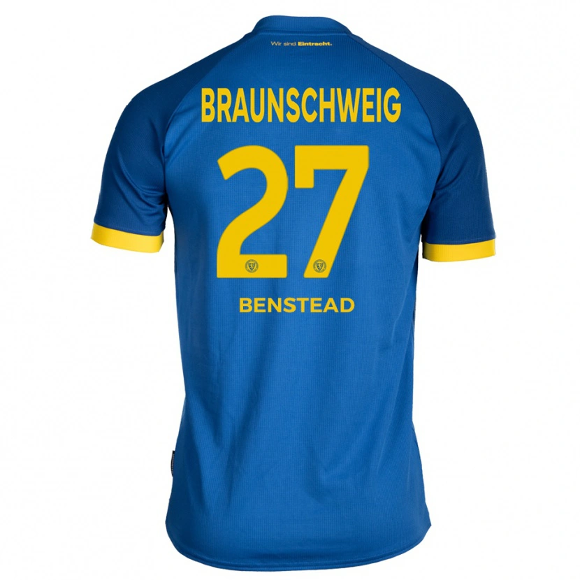 Danxen Herren Jakob Benstead #27 Königsblau Gelb Auswärtstrikot Trikot 2025/26 T-Shirt