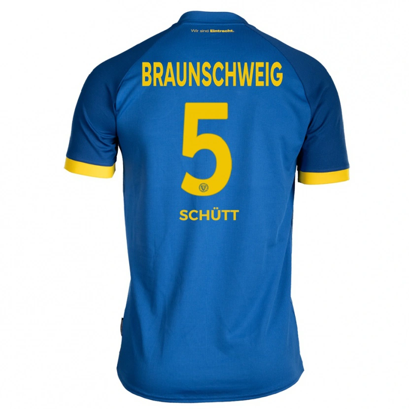 Danxen Herren Len Schütt #5 Königsblau Gelb Auswärtstrikot Trikot 2025/26 T-Shirt