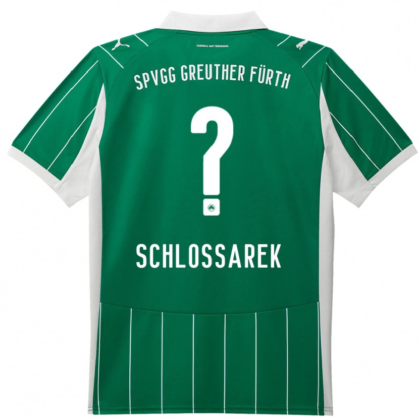 Danxen Herren Nadja Schlossarek #0 Grün Weiß Auswärtstrikot Trikot 2025/26 T-Shirt