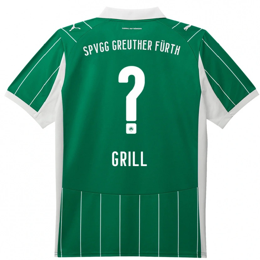Danxen Herren Elena Grill #0 Grün Weiß Auswärtstrikot Trikot 2025/26 T-Shirt