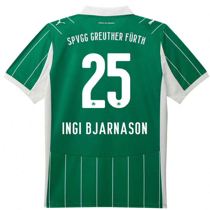 Danxen Herren Brynjar Ingi Bjarnason #25 Grün Weiß Auswärtstrikot Trikot 2025/26 T-Shirt