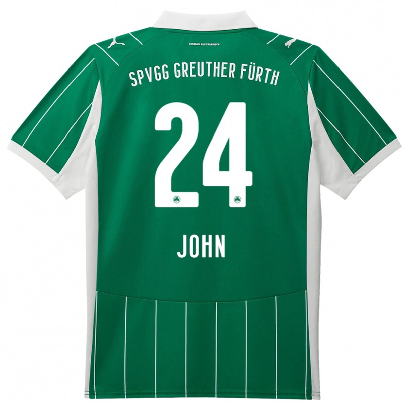 Danxen Herren Marco John #24 Grün Weiß Auswärtstrikot Trikot 2025/26 T-Shirt