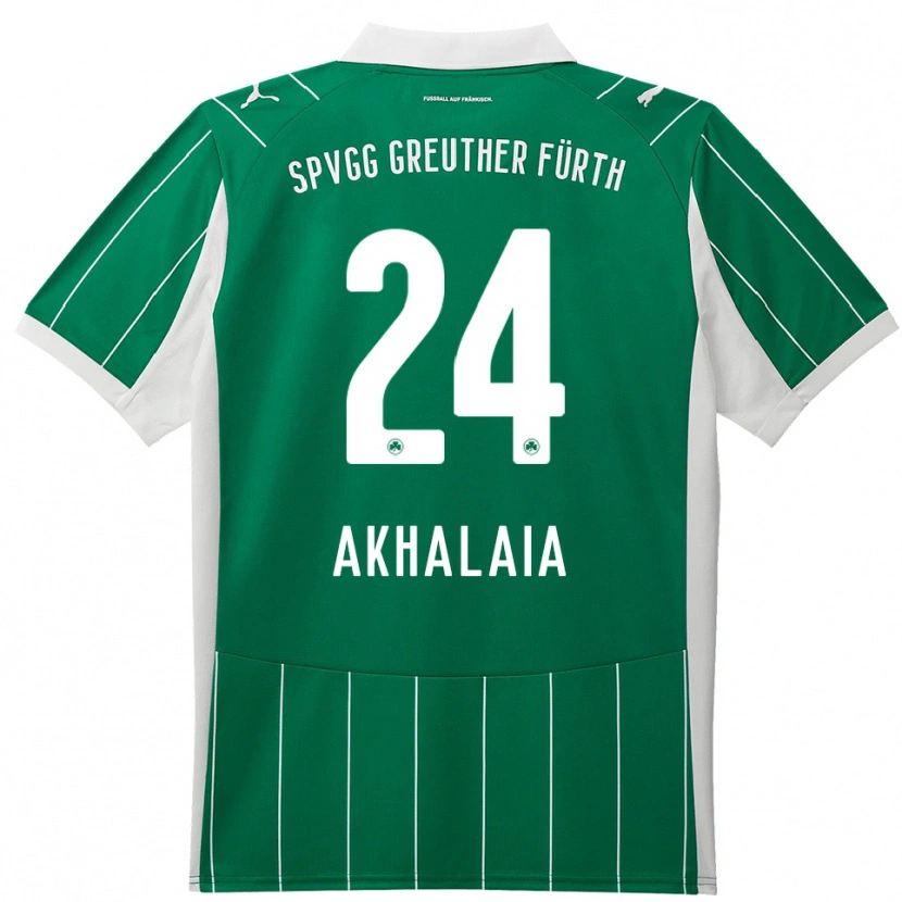 Danxen Herren Lado Akhalaia #24 Grün Weiß Auswärtstrikot Trikot 2025/26 T-Shirt