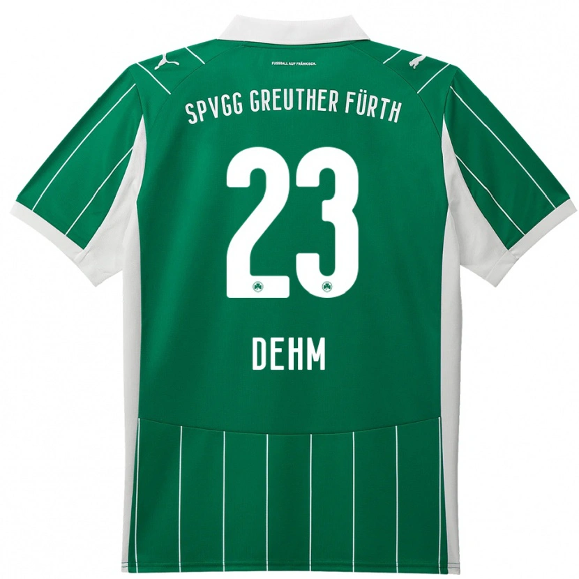 Danxen Herren Jannik Dehm #23 Grün Weiß Auswärtstrikot Trikot 2025/26 T-Shirt