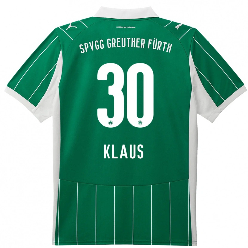Danxen Herren Felix Klaus #30 Grün Weiß Auswärtstrikot Trikot 2025/26 T-Shirt