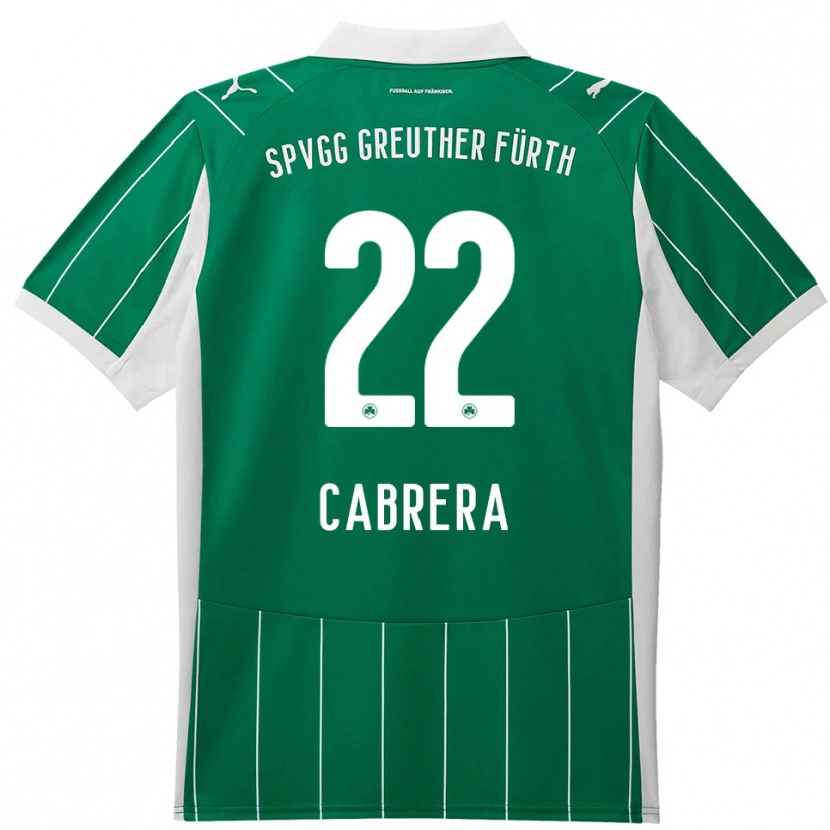 Danxen Herren Juan Cabrera #22 Grün Weiß Auswärtstrikot Trikot 2025/26 T-Shirt