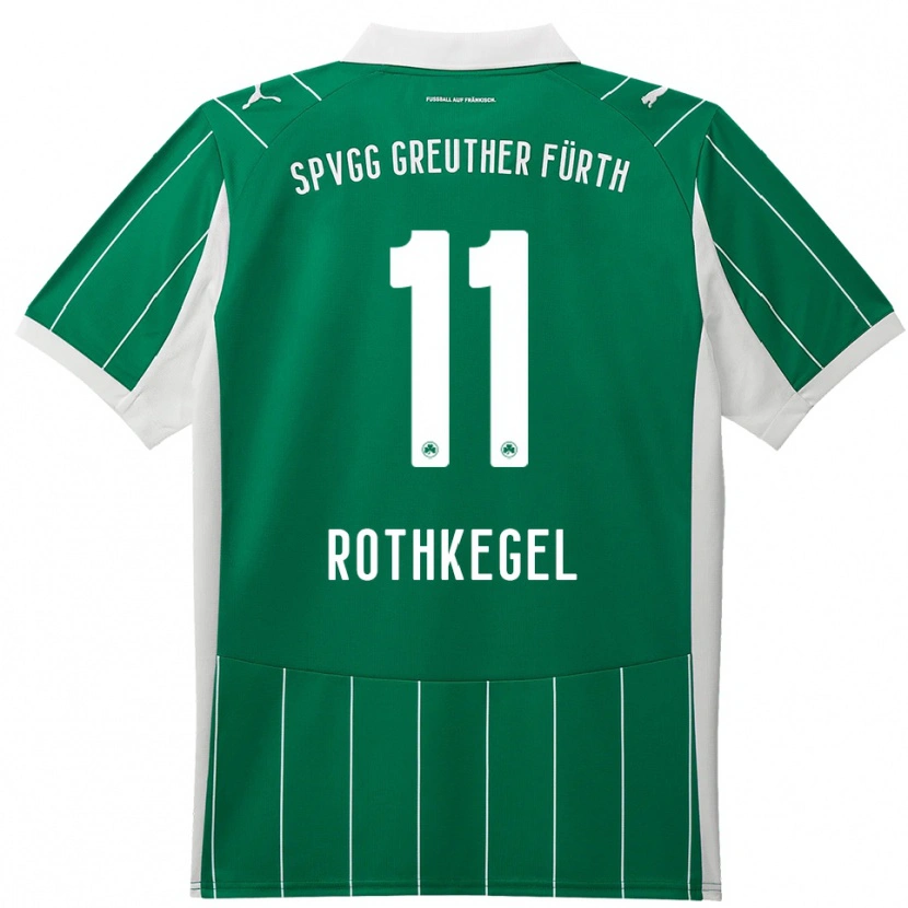 Danxen Herren Henri Rothkegel #11 Grün Weiß Auswärtstrikot Trikot 2025/26 T-Shirt