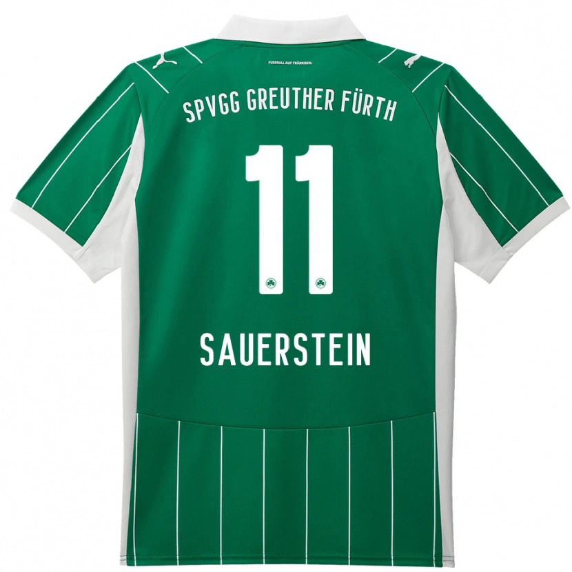 Danxen Herren Toni Sauerstein #11 Grün Weiß Auswärtstrikot Trikot 2025/26 T-Shirt