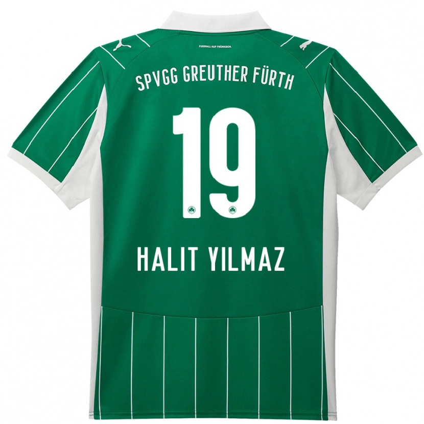 Danxen Herren Halit Yılmaz #19 Grün Weiß Auswärtstrikot Trikot 2025/26 T-Shirt