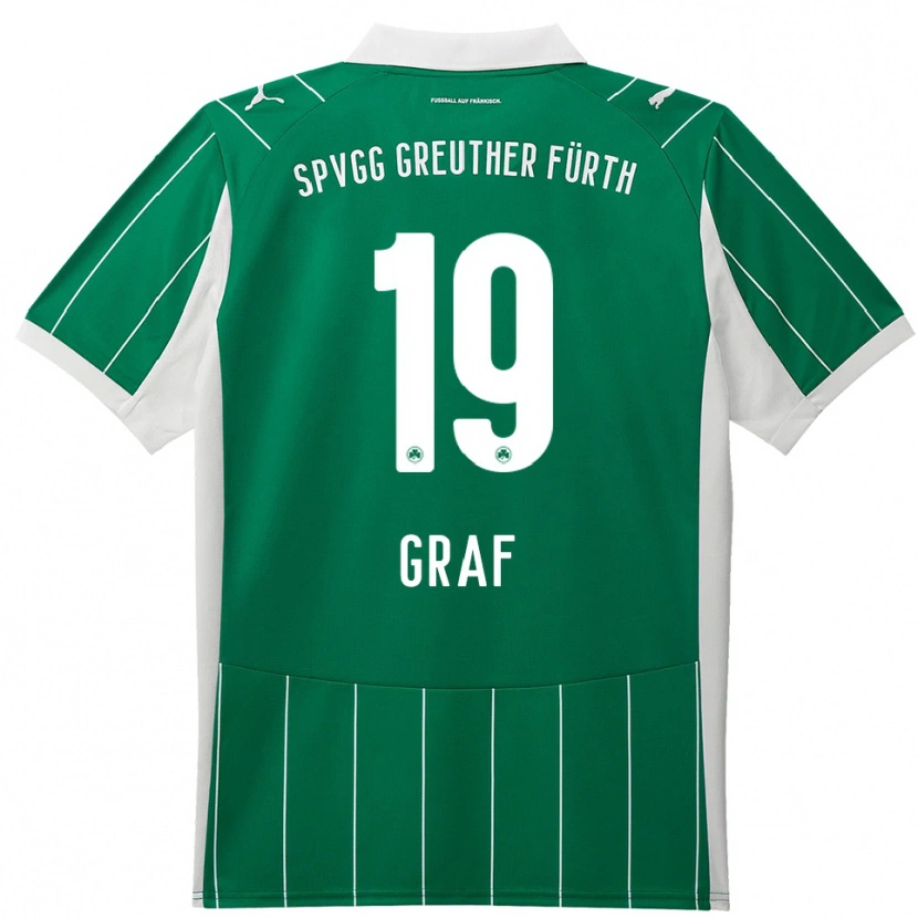 Danxen Herren Fabian Graf #19 Grün Weiß Auswärtstrikot Trikot 2025/26 T-Shirt