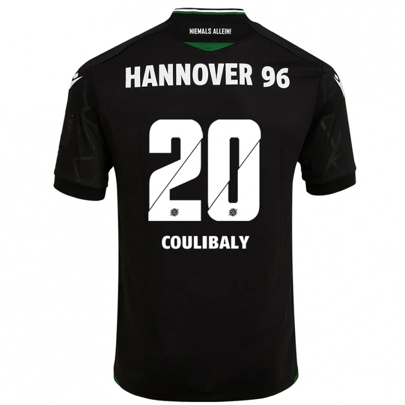 Danxen Herren Adam Coulibaly #20 Schwarz Grün Auswärtstrikot Trikot 2025/26 T-Shirt
