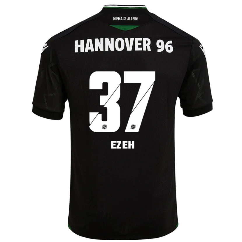 Danxen Herren Brooklyn Ezeh #37 Schwarz Grün Auswärtstrikot Trikot 2025/26 T-Shirt