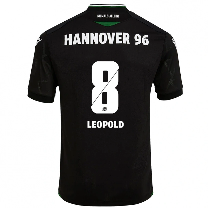 Danxen Herren Enzo Leopold #8 Schwarz Grün Auswärtstrikot Trikot 2025/26 T-Shirt