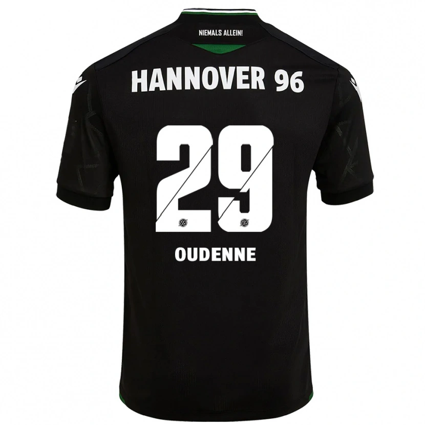 Danxen Herren Kolja Oudenne #29 Schwarz Grün Auswärtstrikot Trikot 2025/26 T-Shirt