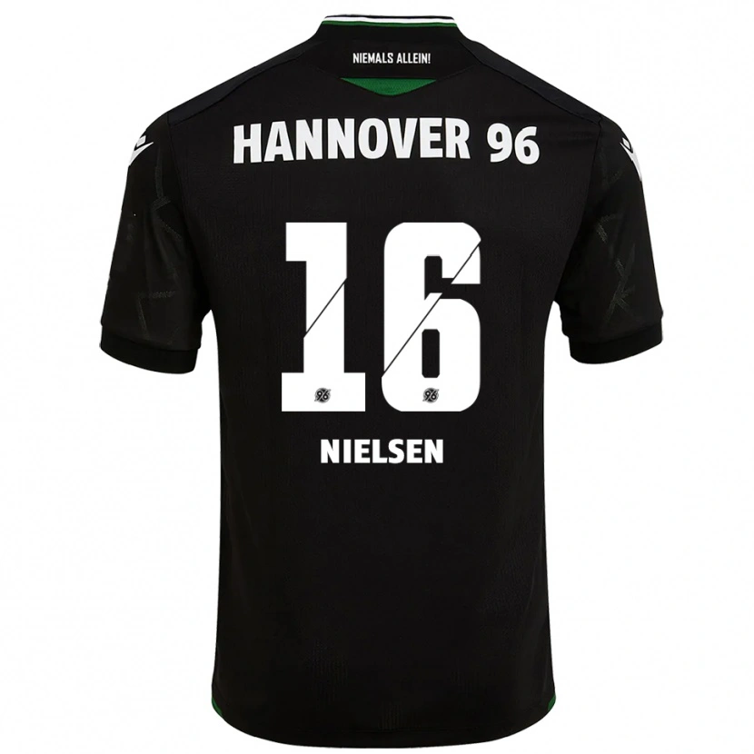 Danxen Herren Havard Nielsen #16 Schwarz Grün Auswärtstrikot Trikot 2025/26 T-Shirt