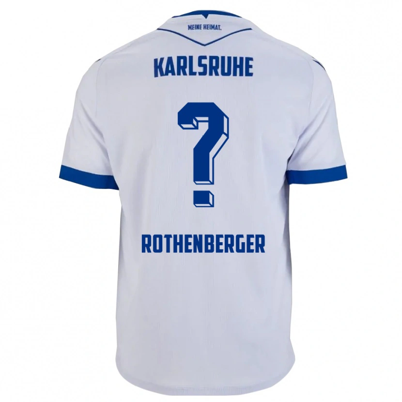 Danxen Herren Paulina Rothenberger #0 Weiß Blau Auswärtstrikot Trikot 2025/26 T-Shirt