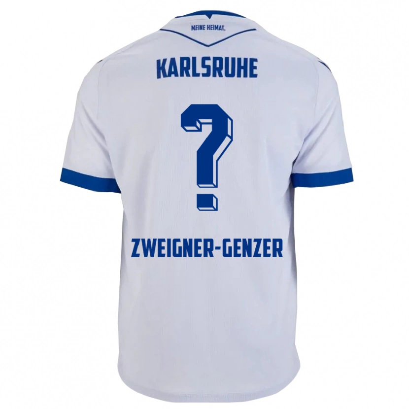 Danxen Herren Melissa Zweigner-Genzer #0 Weiß Blau Auswärtstrikot Trikot 2025/26 T-Shirt