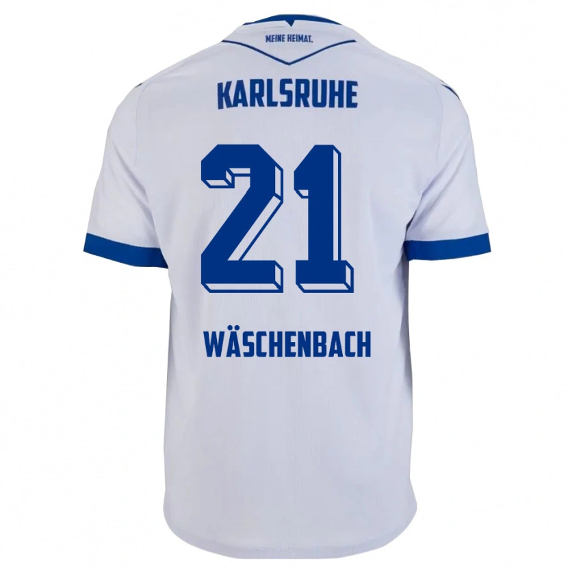 Danxen Herren Meiko Wäschenbach #21 Weiß Blau Auswärtstrikot Trikot 2025/26 T-Shirt