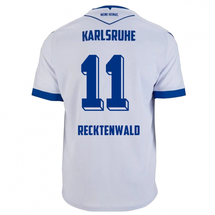 Danxen Herren Frederik Recktenwald #11 Weiß Blau Auswärtstrikot Trikot 2025/26 T-Shirt