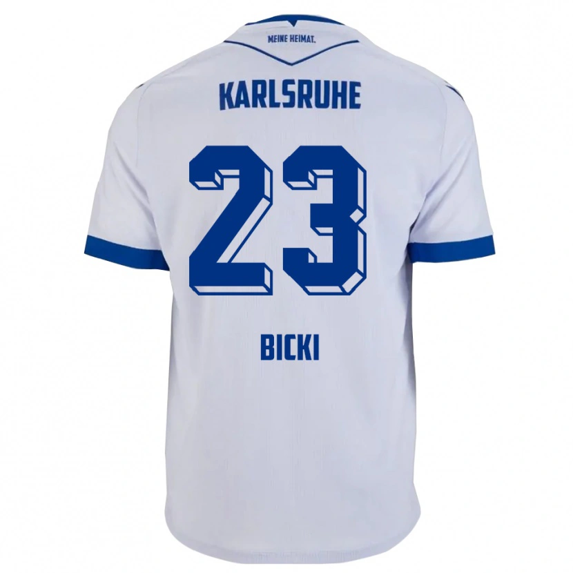 Danxen Herren Bekem Bicki #23 Weiß Blau Auswärtstrikot Trikot 2025/26 T-Shirt