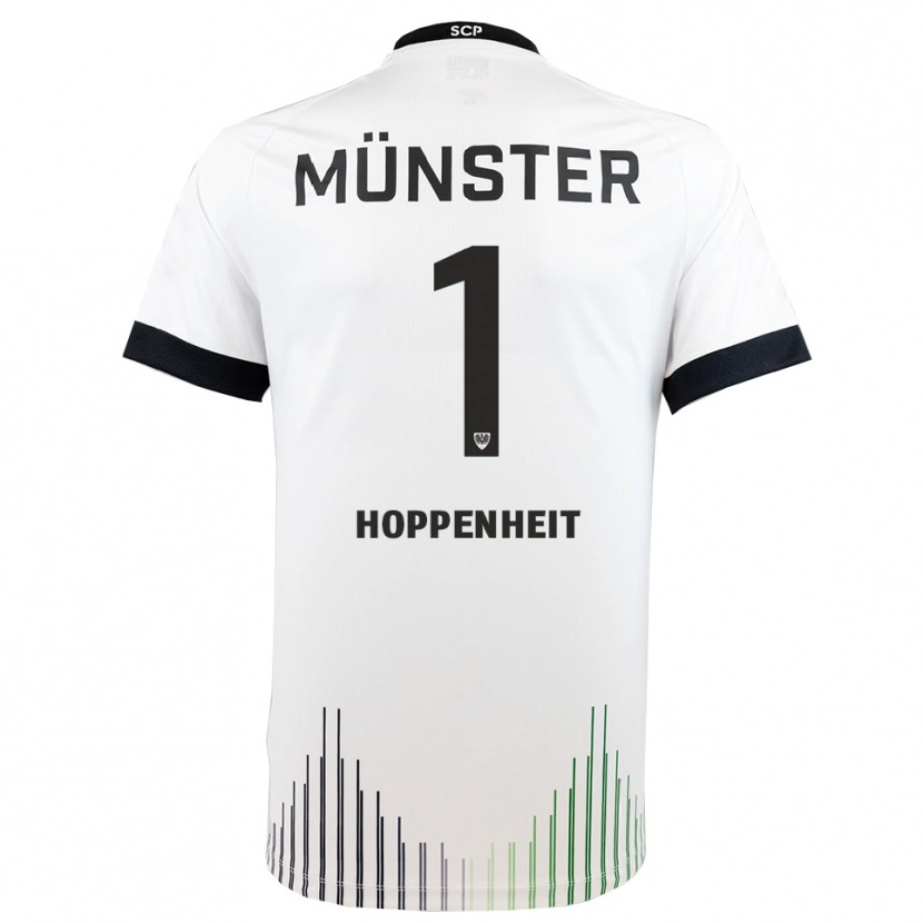 Danxen Herren Leander Hoppenheit #1 Weiß Schwarz Auswärtstrikot Trikot 2025/26 T-Shirt