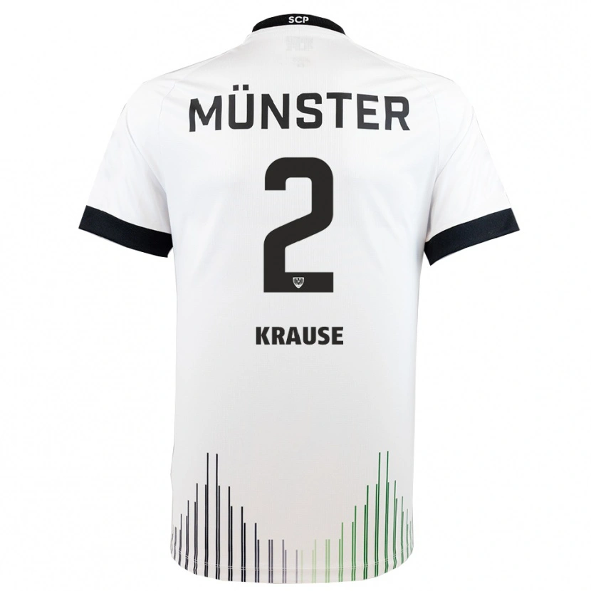 Danxen Herren Moritz Krause #2 Weiß Schwarz Auswärtstrikot Trikot 2025/26 T-Shirt
