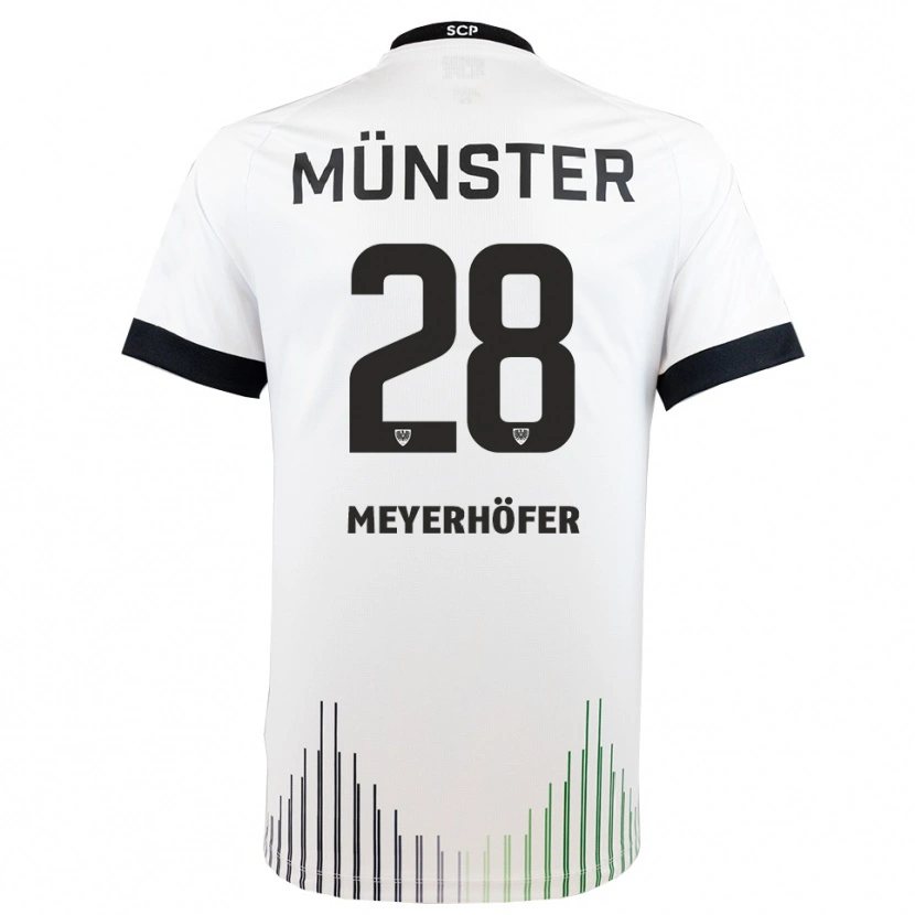 Danxen Herren Marco Meyerhöfer #28 Weiß Schwarz Auswärtstrikot Trikot 2025/26 T-Shirt