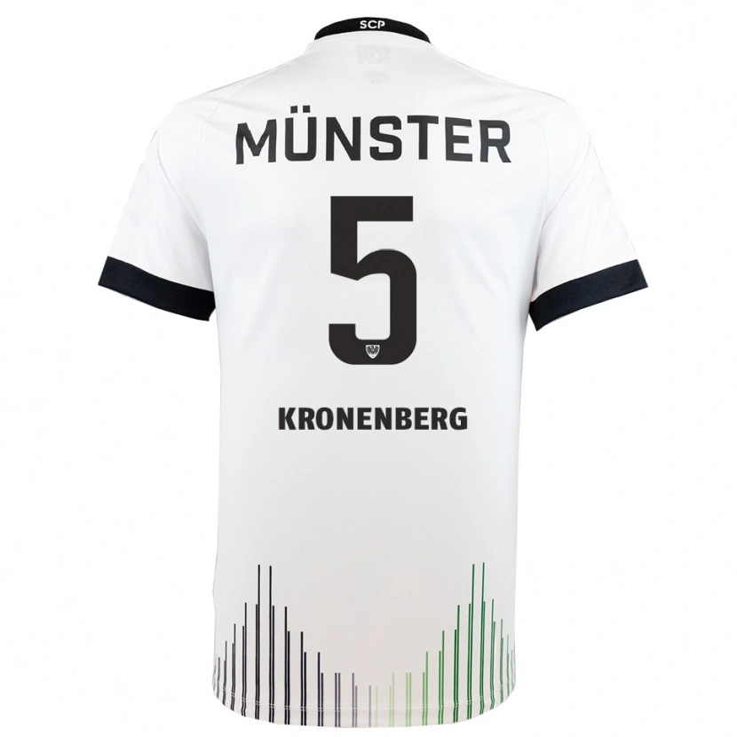 Danxen Herren Ben Kronenberg #5 Weiß Schwarz Auswärtstrikot Trikot 2025/26 T-Shirt