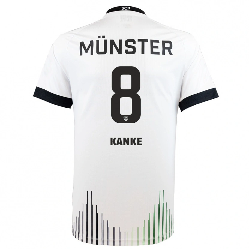 Danxen Herren Tim Kanke #8 Weiß Schwarz Auswärtstrikot Trikot 2025/26 T-Shirt