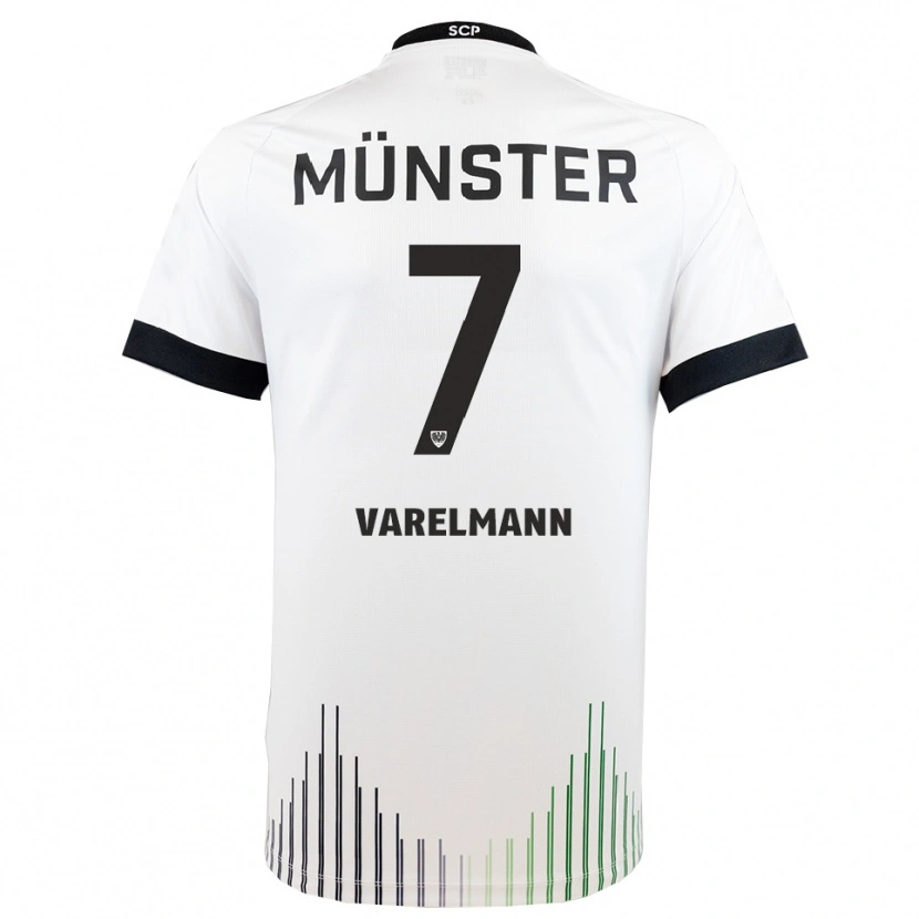 Danxen Herren Malte Varelmann #7 Weiß Schwarz Auswärtstrikot Trikot 2025/26 T-Shirt