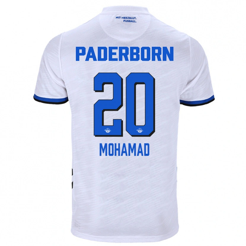 Danxen Herren Hassan Mohamad #20 Weiß Blau Auswärtstrikot Trikot 2025/26 T-Shirt