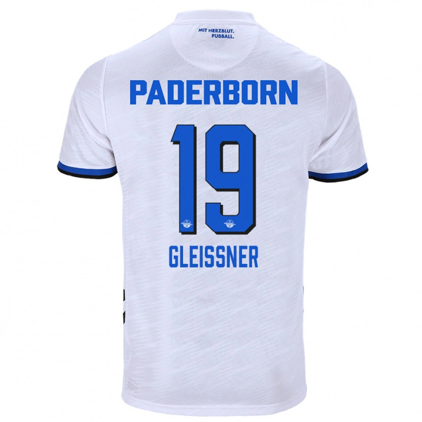 Danxen Herren Kevin Gleissner #19 Weiß Blau Auswärtstrikot Trikot 2025/26 T-Shirt