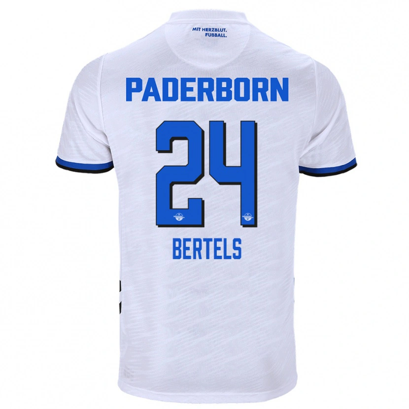 Danxen Herren Felix Bertels #24 Weiß Blau Auswärtstrikot Trikot 2025/26 T-Shirt